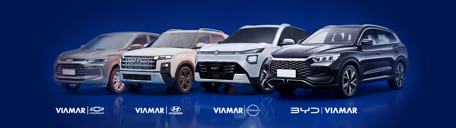 Chevrolet Tracker, Hyundai Creta, Nissan Kait e BYD Song Pro — modelos foco das isenções do Grupo Viamar
